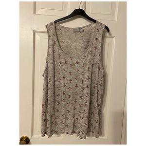 Anchor linen tank 3X